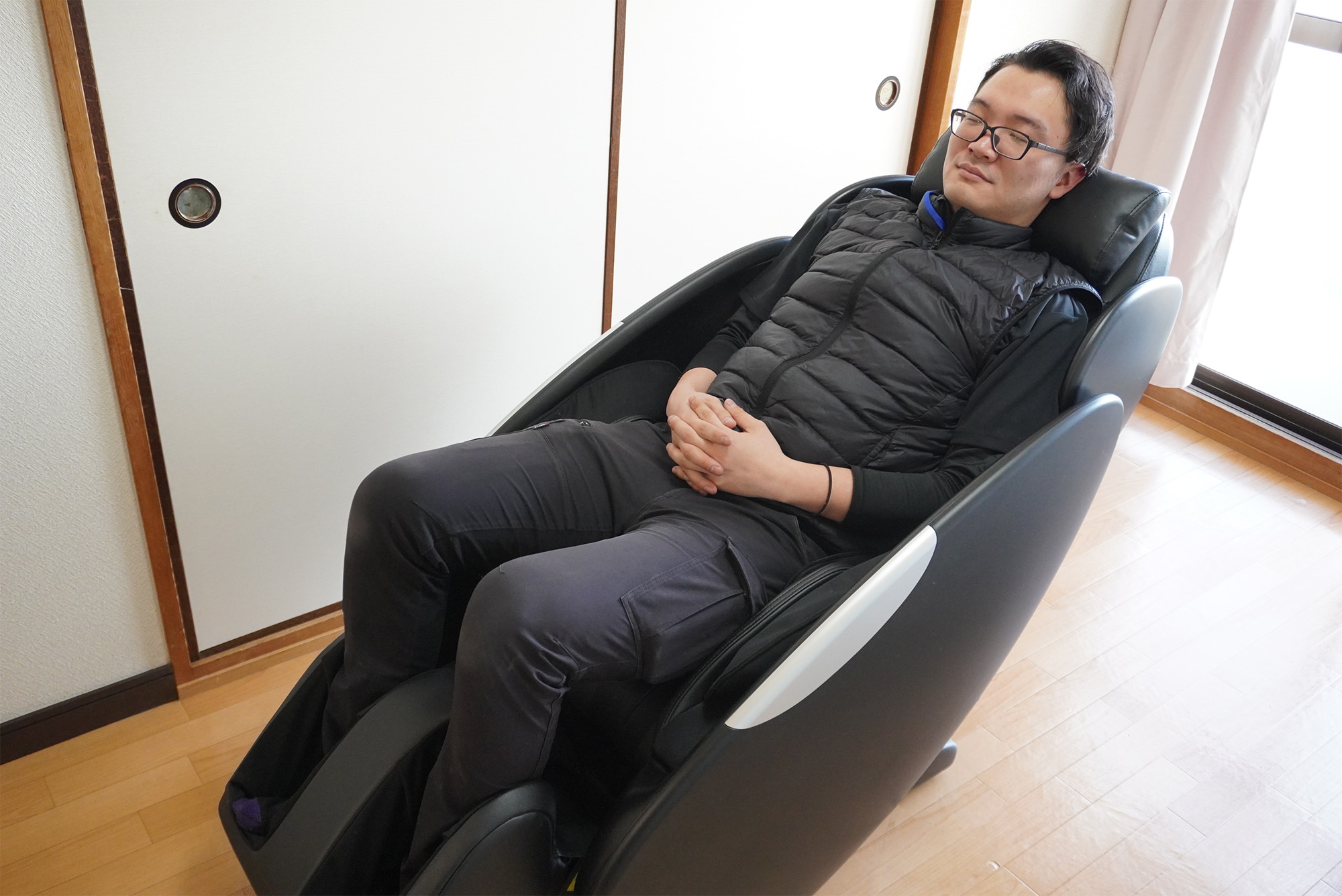 マッサージ機完備